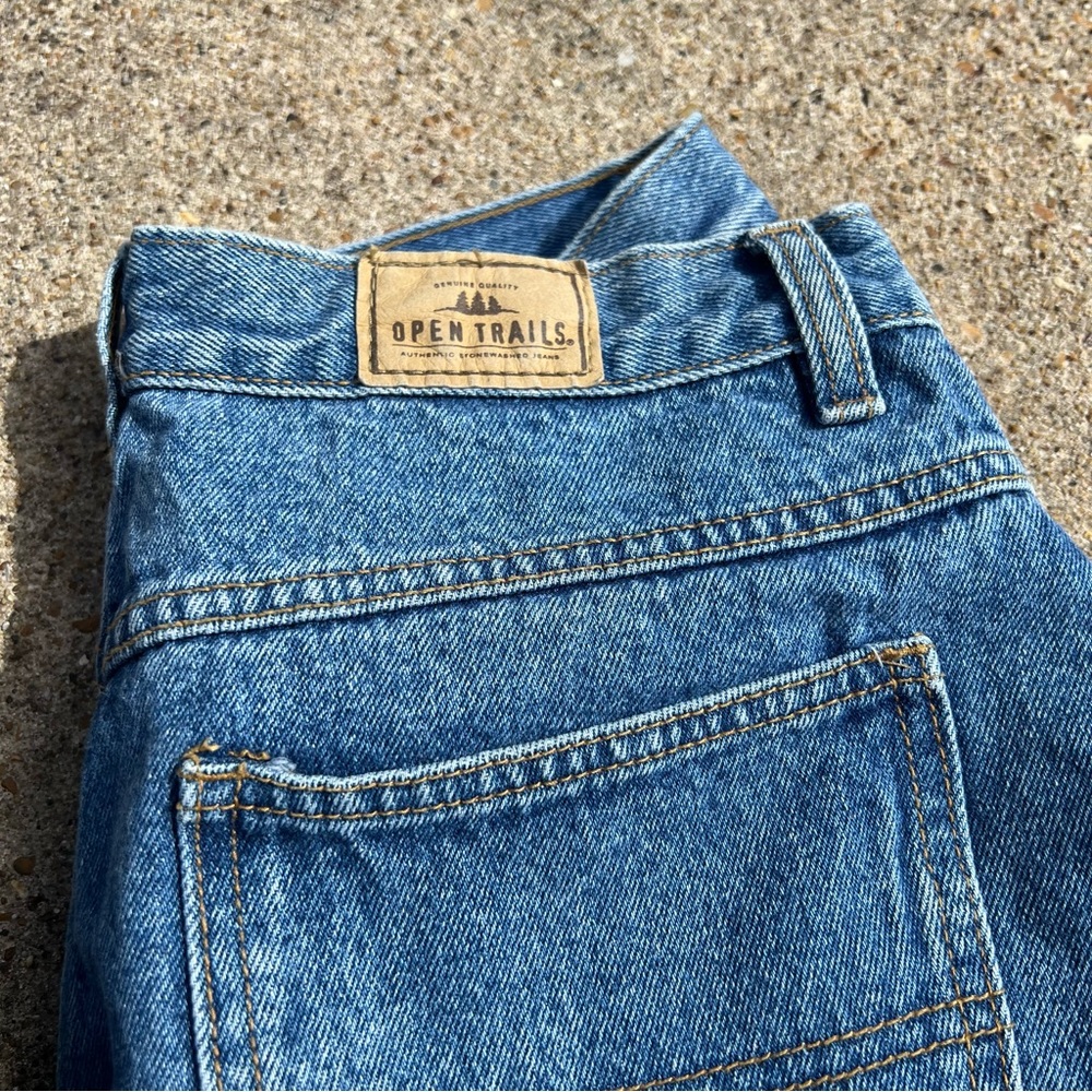 Sz 14 - Open Trails Vintage High Rise Mom Jeans, Medium Wash